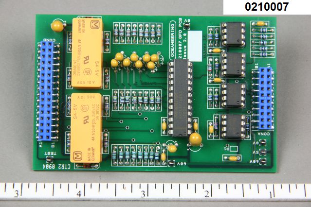 PCB OPAC 8CH GND FAULT DAUGHTER CARD, 0210007