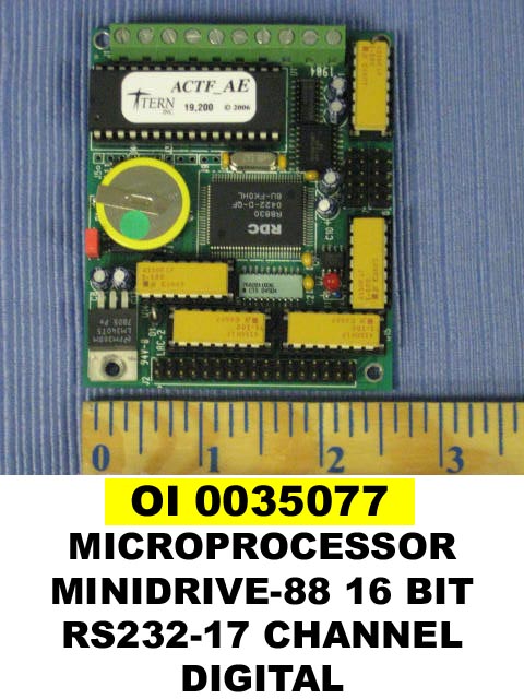 MICROPROCESSOR MINIDRIVE-88 16 BIT RS232-17 CHANNEL