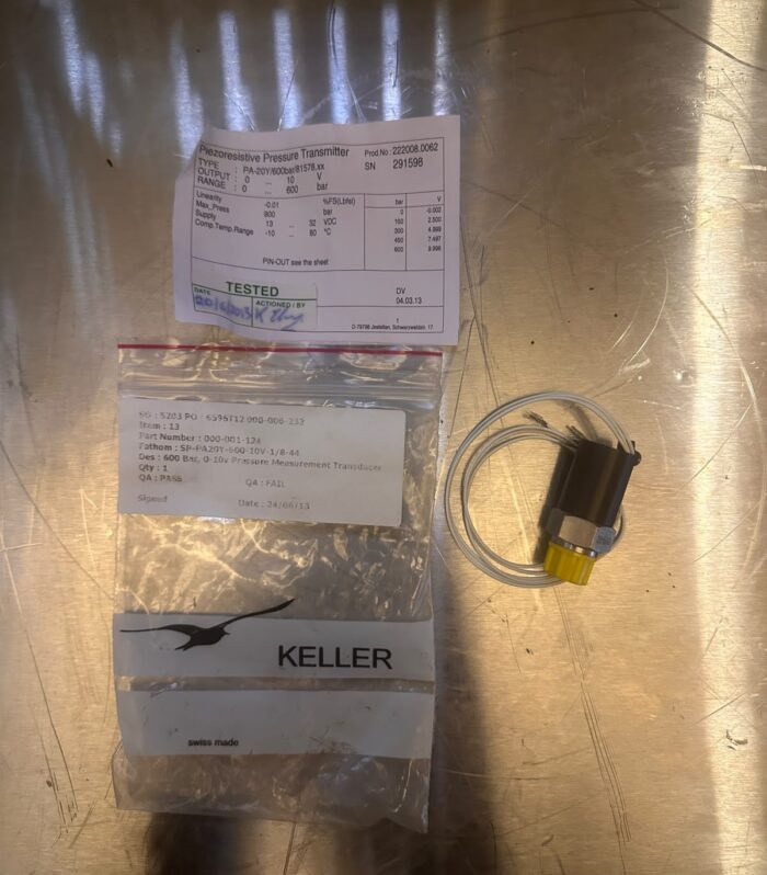 Pressure Measurement Transducer, 600 Bar, 0-10v